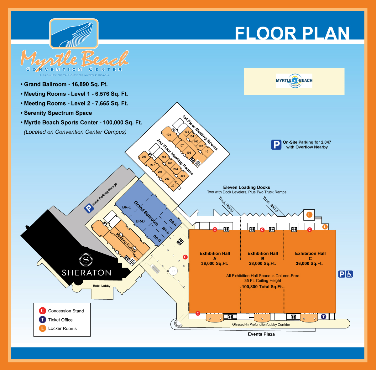 Myrtle Beach Convention Center Floor Plan